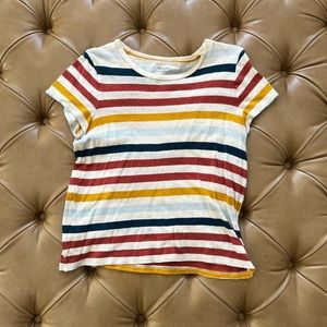 Madewell short sleeve T, size medium, retro striped